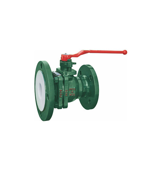 RF Flanged PFA Lined Ball Valve SUS304 80A PTFE Lined Refining Use