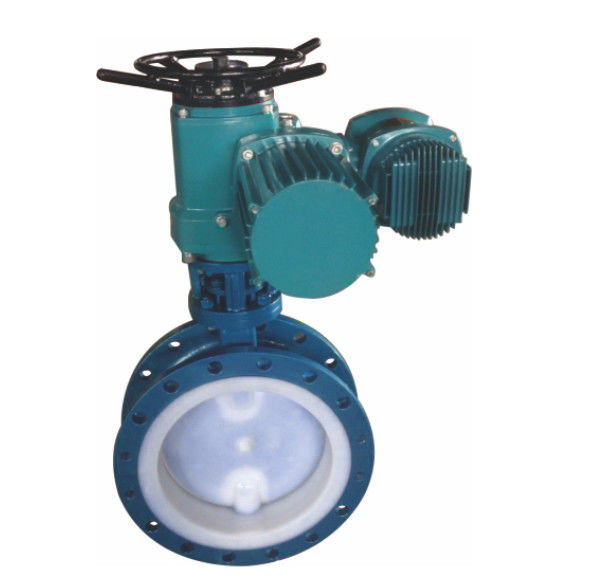 PFA Pneumatic Butterfly Valve For Refining , PN16 Butterfly Valve 8 inch 