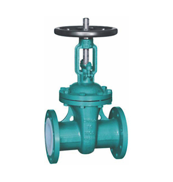 Anticorrosion PFA Lined Flange Type Gate Valve 10 Inch 150LBS Petrochemical Use