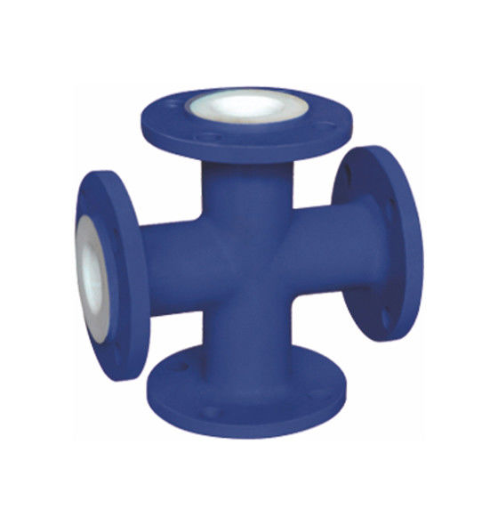 Tee Shape PTFE Lined Pipe Fittings ASTMF 1545 Stainless Steel material