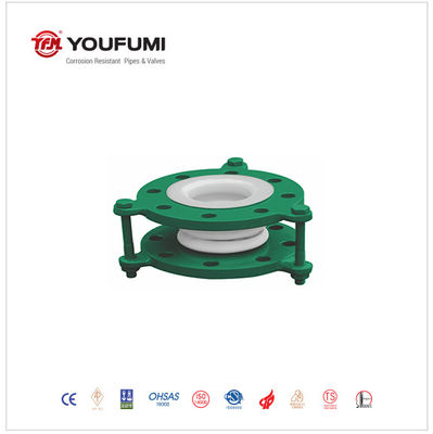 Flexible Rubber flanged PTFE Lined Expansion Joint SS304  For Semiconductor