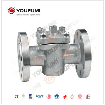 Stainless Steel PFA Lined Plug Valve CF8 High Pressure ANSI Normal Temperature